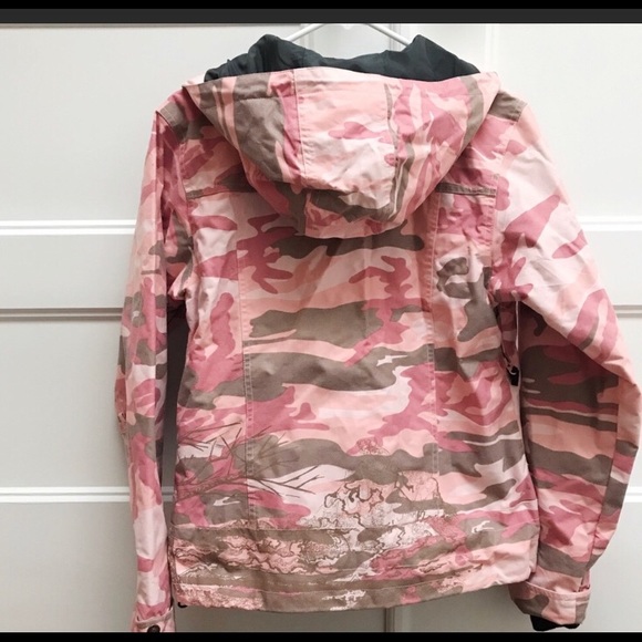 pink camo ski jacket
